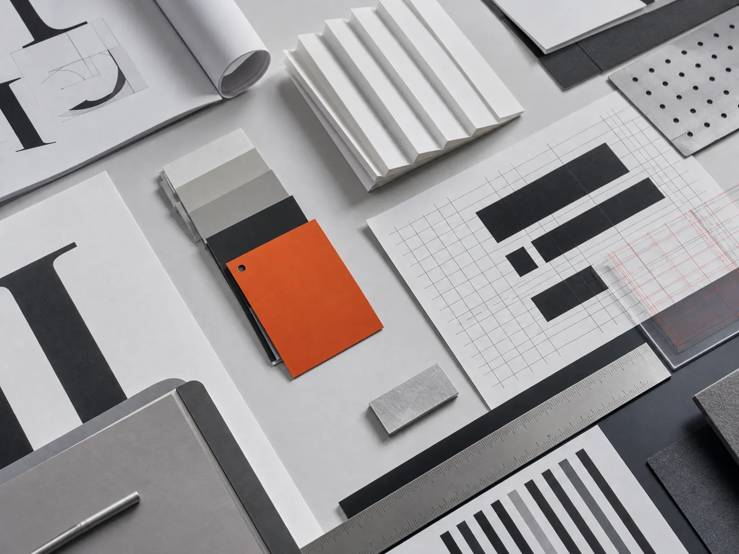 Typography and color detail composition